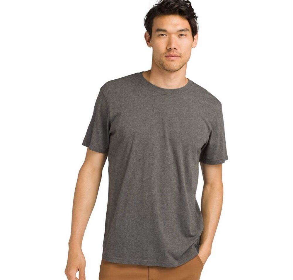 PrAna Men's prAna Crew Heather Grey Sz Medium T-Shirt